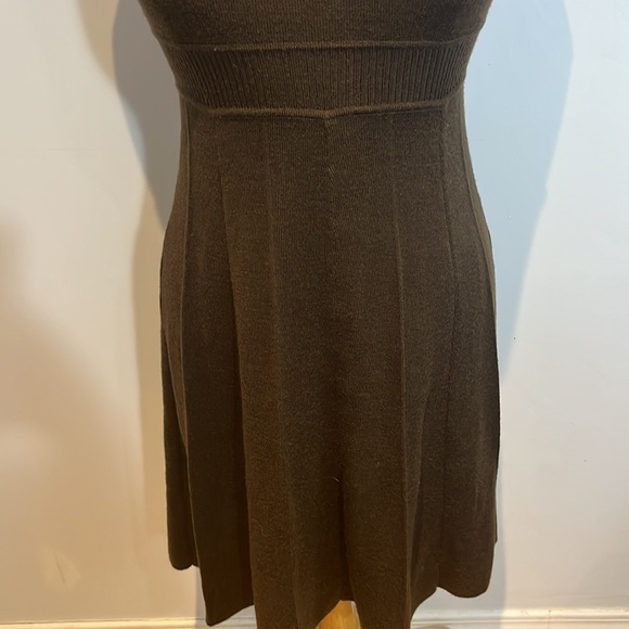 Vintage Max Mara wool/blend knit sleeveless dress with sequins accent size US6 - Picture 3 of 14